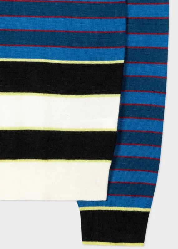 Mens Colour Stripe Contrast Sweater Paul Smith Sweaters