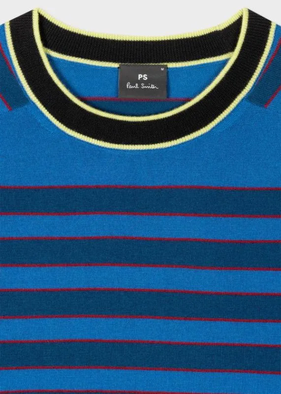 Mens Colour Stripe Contrast Sweater Paul Smith Sweaters Mens Colour Stripe Contrast Sweater Paul Smith Sweaters