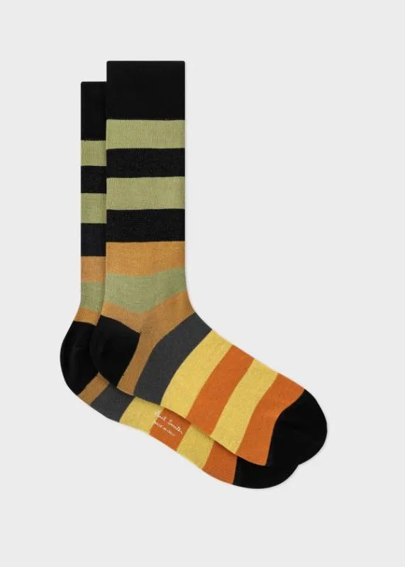 Mens CottonBlend Stripe Socks Paul Smith Socks
