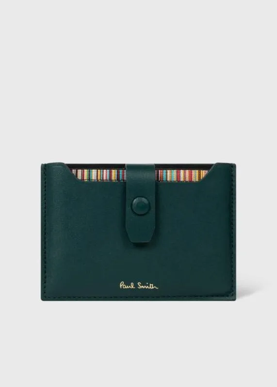 Mens Credit Card Holder Wallet With 039Signature Stripe039 Pull Out Paul Smith Wallets
