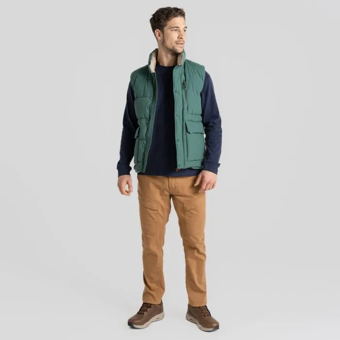 Mens Gilets Craghoppers Burren Vest Evergreen Mens Gilets Craghoppers Burren Vest Evergreen