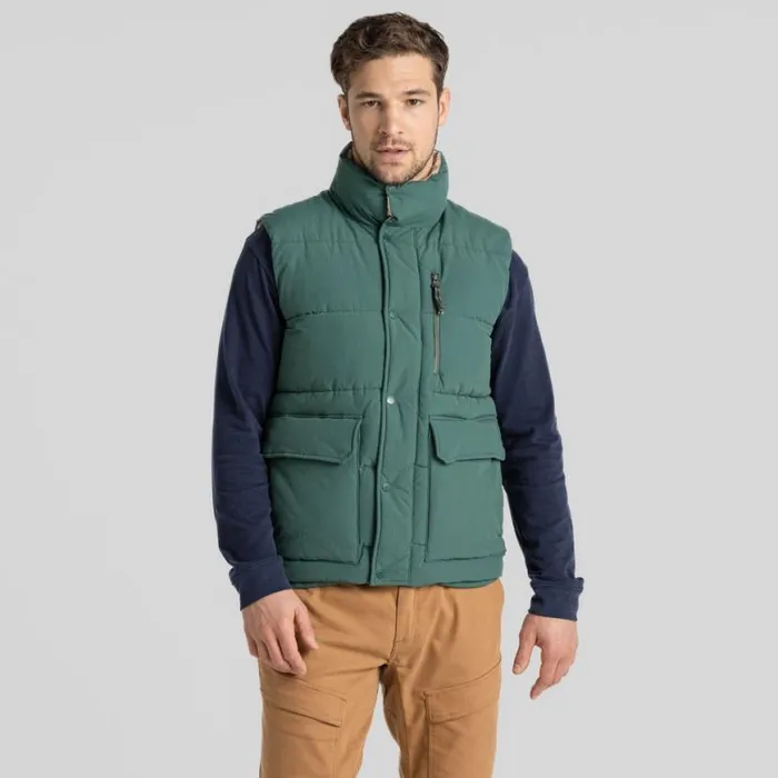 Mens Gilets Craghoppers Burren Vest Evergreen Mens Gilets Craghoppers Burren Vest Evergreen