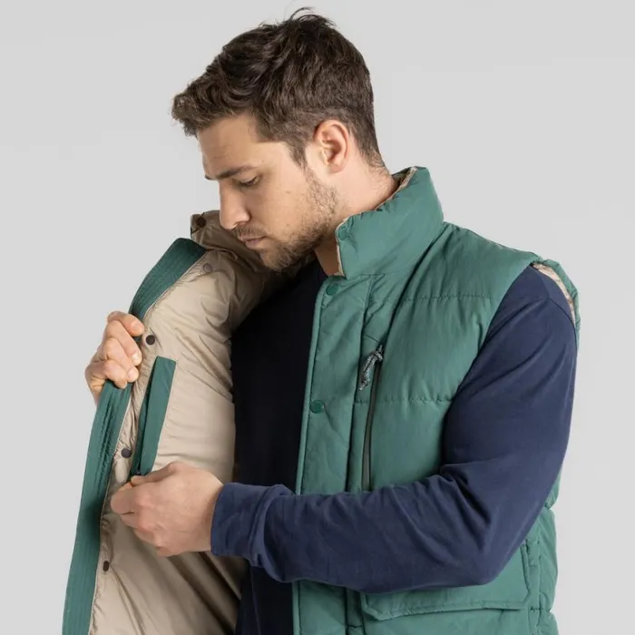 Mens Gilets Craghoppers Burren Vest Evergreen Mens Gilets Craghoppers Burren Vest Evergreen
