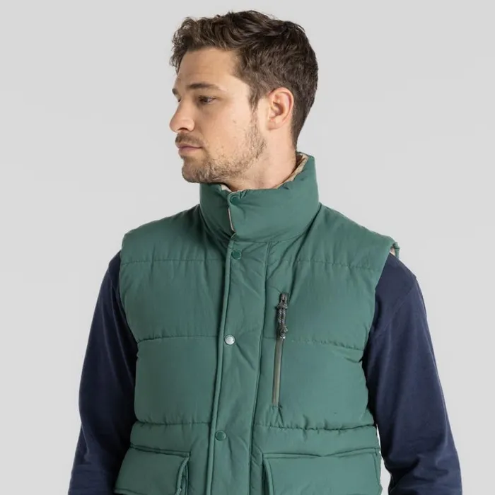 Mens Gilets Craghoppers Burren Vest Evergreen Mens Gilets Craghoppers Burren Vest Evergreen