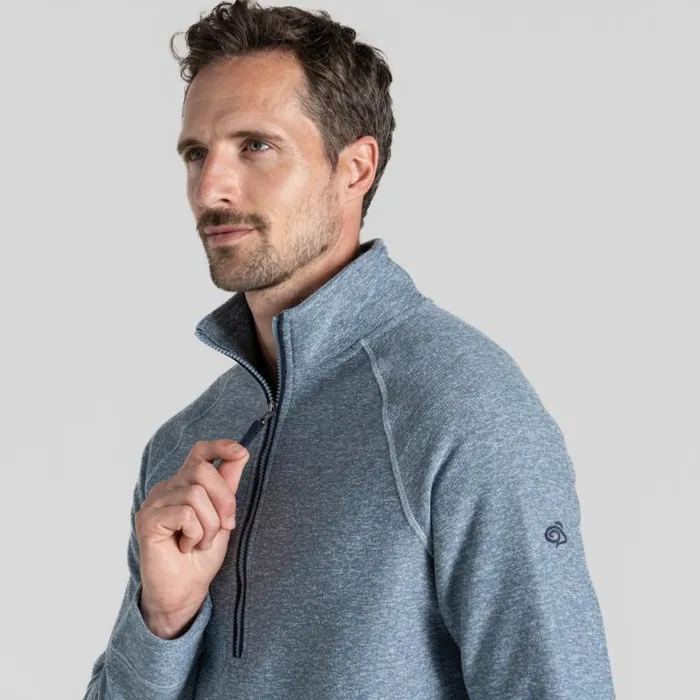 Mens Half Zip Fleece Craghoppers Barn Half Zip Fleece Niagara Blue Marl Mens Half Zip Fleece Craghoppers Barn Half Zip Fleece Niagara Blue Marl