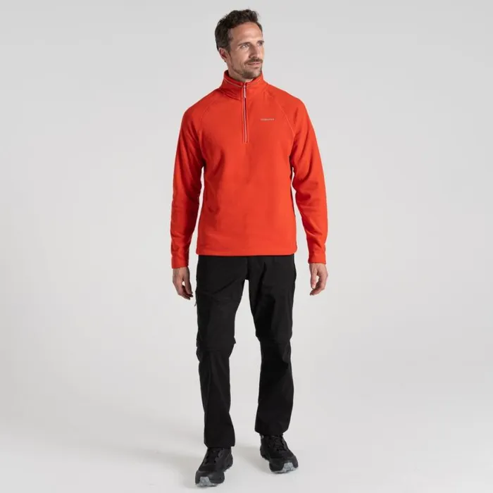 Mens Half Zip Fleece Craghoppers Corey VI Half Zip Fleece Red Rock Mens Half Zip Fleece Craghoppers Corey VI Half Zip Fleece Red Rock