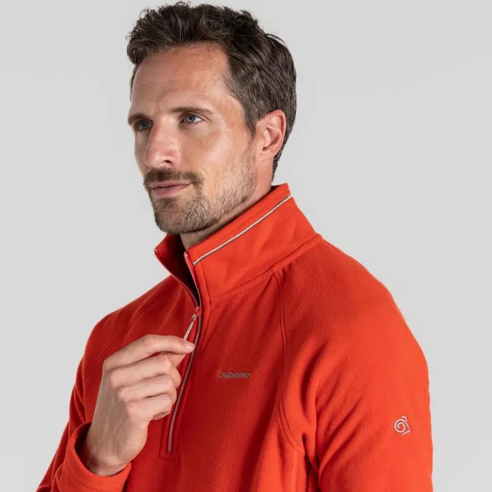 Mens Half Zip Fleece Craghoppers Corey VI Half Zip Fleece Red Rock Mens Half Zip Fleece Craghoppers Corey VI Half Zip Fleece Red Rock