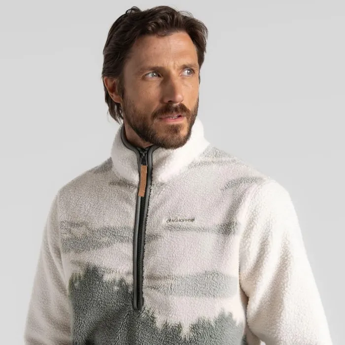 Mens Half Zip Fleece Craghoppers National Trust Hathers Half Zip Fleece Laurel Green Print Mens Half Zip Fleece Craghoppers National Trust Hathers Half Zip Fleece Laurel Green Print