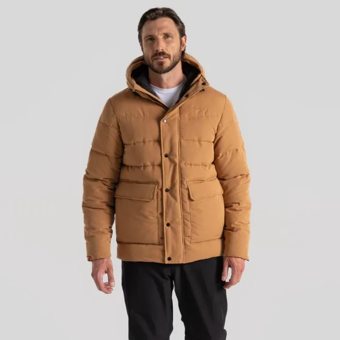 Mens Insulated Jackets Craghoppers Aaron Downlike Hooded Jacket Boulder