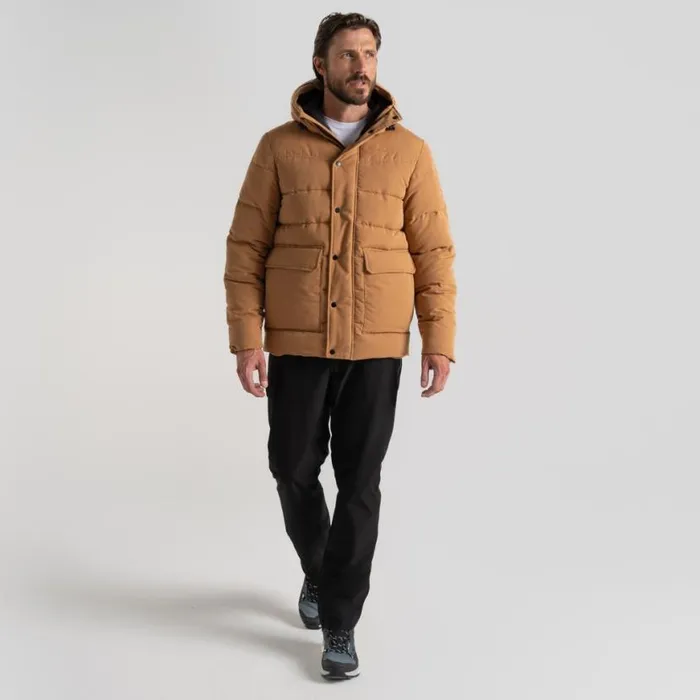Mens Insulated Jackets Craghoppers Aaron Downlike Hooded Jacket Boulder Mens Insulated Jackets Craghoppers Aaron Downlike Hooded Jacket Boulder