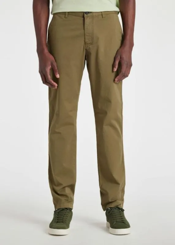 Mens Khaki Cotton Twill Chinos Paul Smith Pants Mens Khaki Cotton Twill Chinos Paul Smith Pants