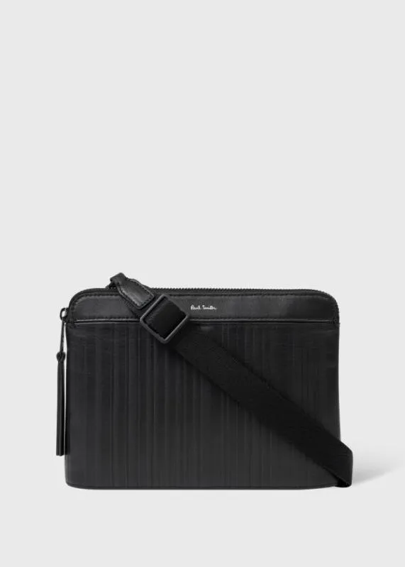 Mens Leather 039Shadow Stripe039 Musette Bag Paul Smith Bags
