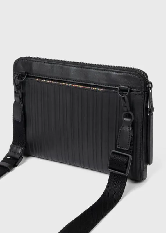 Mens Leather 039Shadow Stripe039 Musette Bag Paul Smith Bags Mens Leather 039Shadow Stripe039 Musette Bag Paul Smith Bags