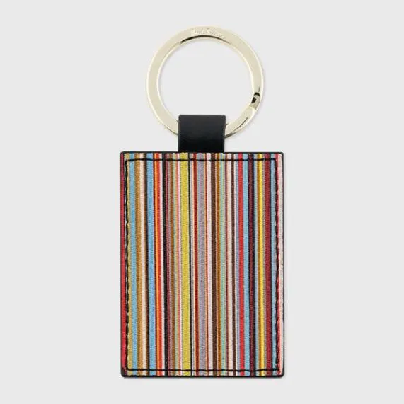 Mens Leather 039Signature Stripe039 Keyring Paul Smith Jewelery and Keyrings Mens Leather 039Signature Stripe039 Keyring Paul Smith Jewelery and Keyrings