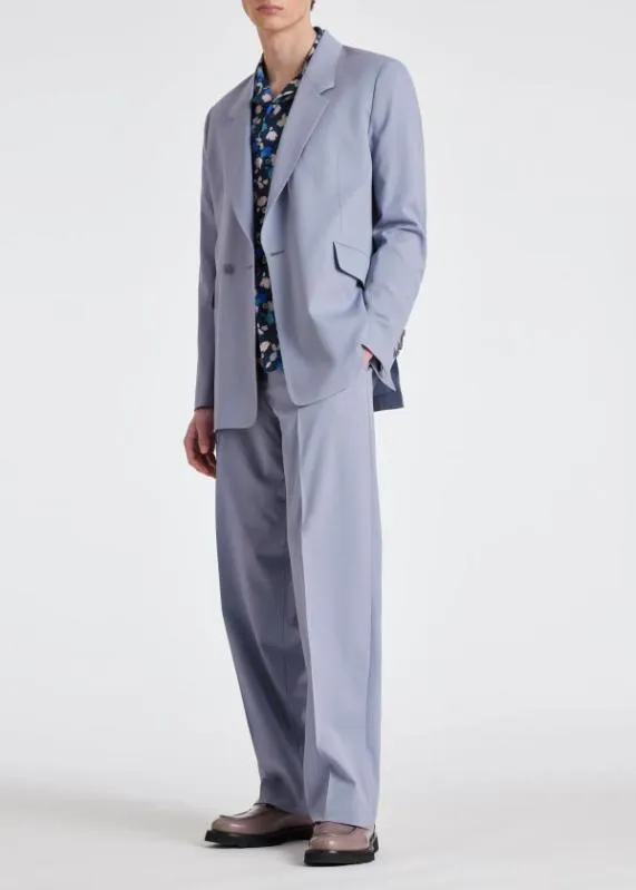 Mens Lilac StretchWool SuitStretchWool DoubleBreasted BlazerStretchWool Wide Leg Trousers Paul Smith Suits Mens Lilac StretchWool SuitStretchWool DoubleBreasted BlazerStretchWool Wide Leg Trousers Paul Smith Suits