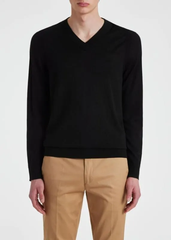 Mens Merino Wool VNeck Sweater Paul Smith Sweaters Mens Merino Wool VNeck Sweater Paul Smith Sweaters