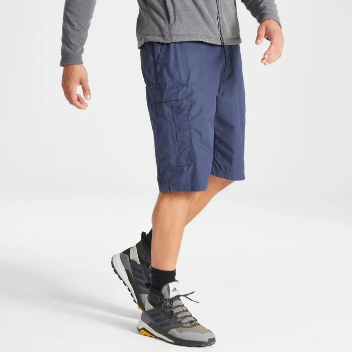 Mens Shorts Craghoppers Kiwi Long Shorts Steel Blue