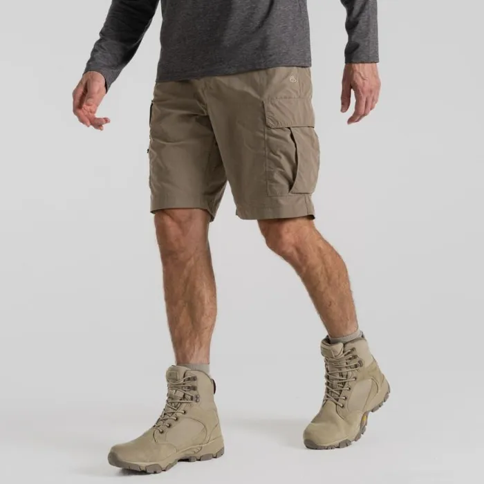 Mens Shorts Craghoppers NosiLife Cargo Short III Pebble