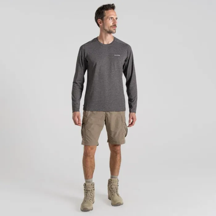 Mens Shorts Craghoppers NosiLife Cargo Short III Pebble Mens Shorts Craghoppers NosiLife Cargo Short III Pebble