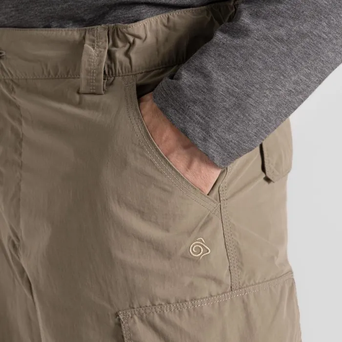 Mens Shorts Craghoppers NosiLife Cargo Short III Pebble Mens Shorts Craghoppers NosiLife Cargo Short III Pebble