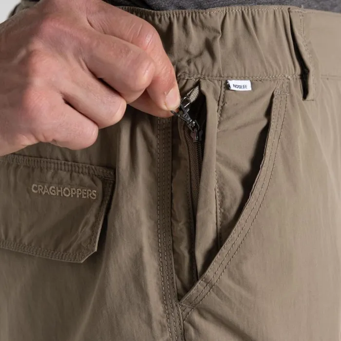 Mens Shorts Craghoppers NosiLife Cargo Short III Pebble Mens Shorts Craghoppers NosiLife Cargo Short III Pebble