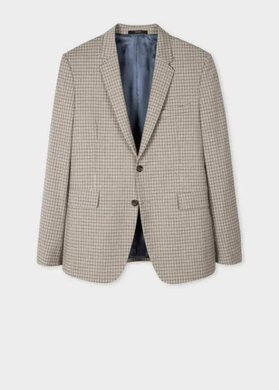 Mens SlimFit Overdyed Check Blazer Paul Smith Blazers