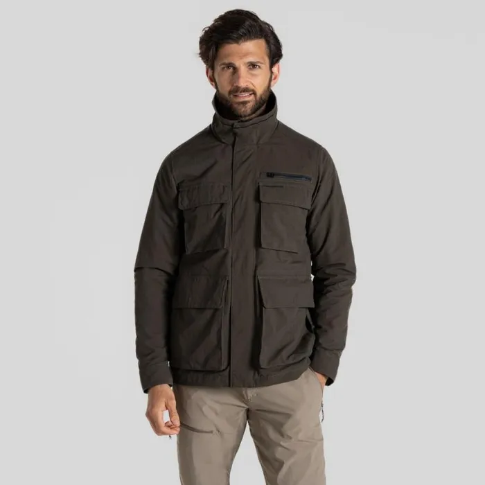 Mens Softshell Jackets Craghoppers NosiLife Adventure Jacket IV Woodland Green