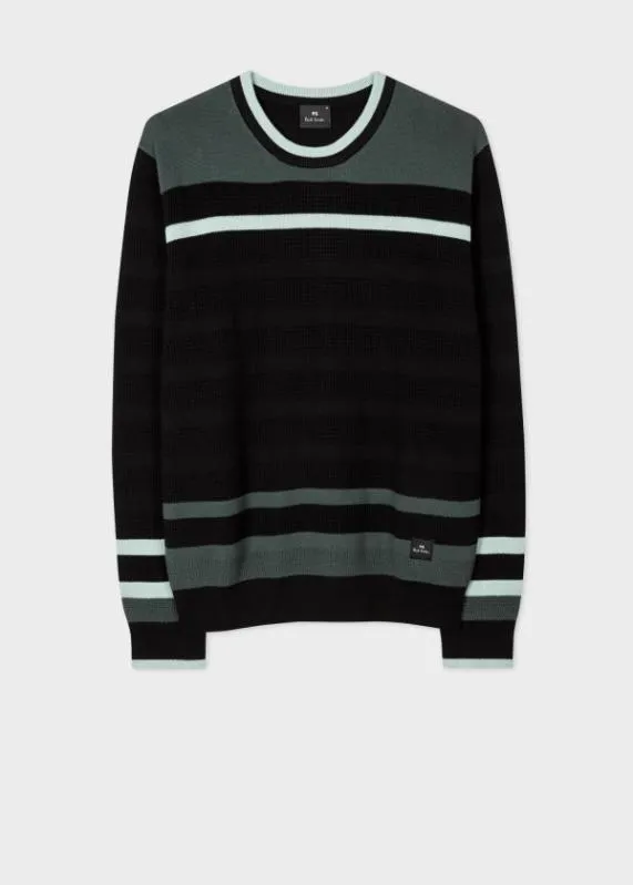 Mens Stripe Crew Neck Sweater Paul Smith Sweaters