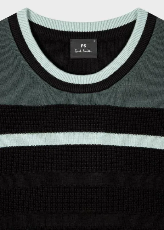 Mens Stripe Crew Neck Sweater Paul Smith Sweaters Mens Stripe Crew Neck Sweater Paul Smith Sweaters