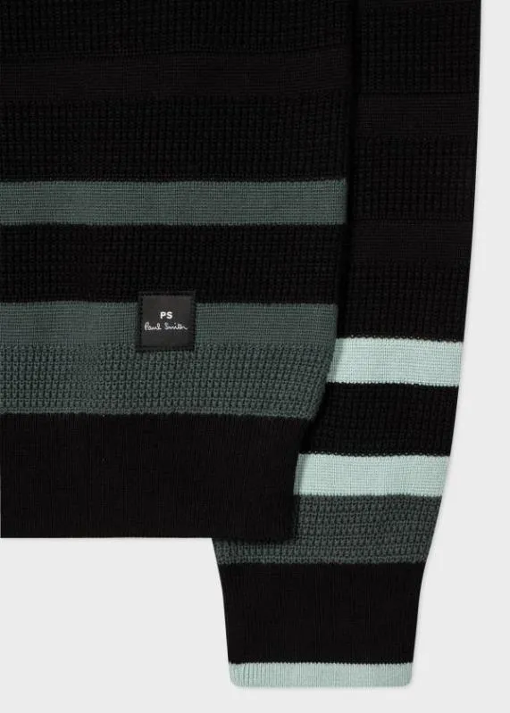 Mens Stripe Crew Neck Sweater Paul Smith Sweaters Mens Stripe Crew Neck Sweater Paul Smith Sweaters
