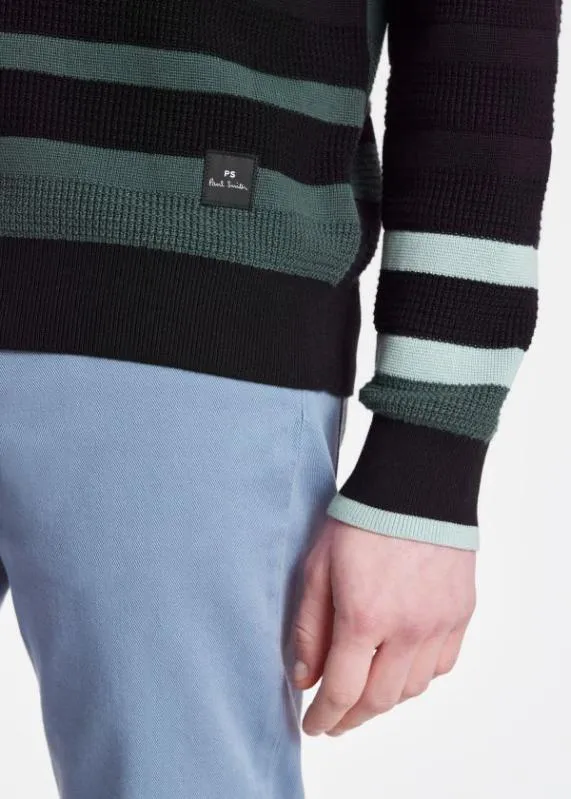 Mens Stripe Crew Neck Sweater Paul Smith Sweaters Mens Stripe Crew Neck Sweater Paul Smith Sweaters