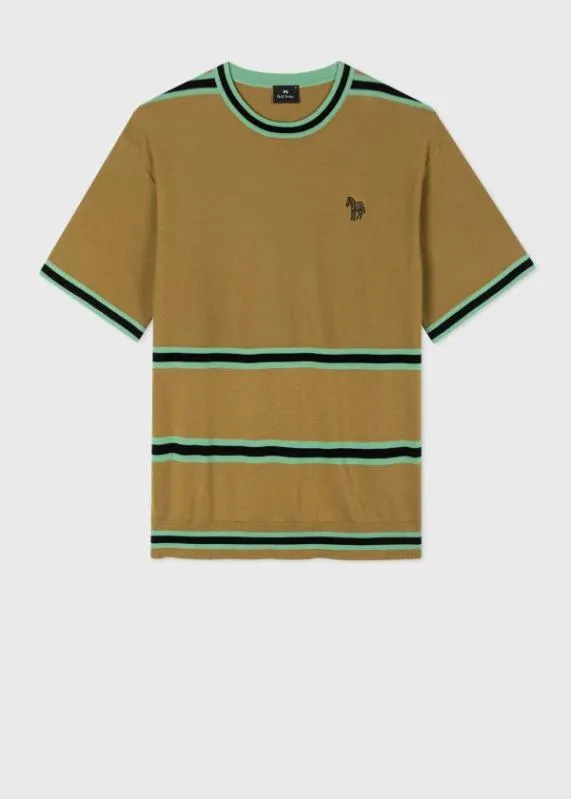 Mens Stripe Zebra Logo TShirt Paul Smith TShirts