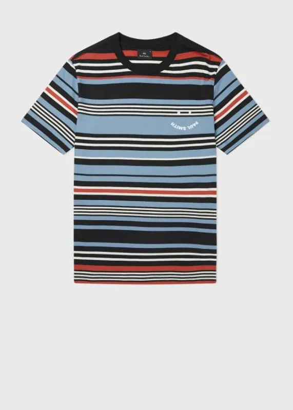 Mens Striped 039Happy039 TShirt Paul Smith TShirts