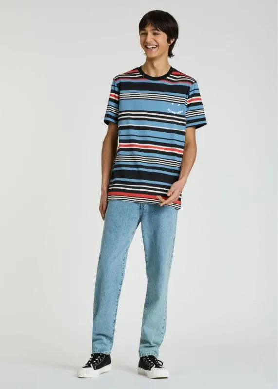 Mens Striped 039Happy039 TShirt Paul Smith TShirts Mens Striped 039Happy039 TShirt Paul Smith TShirts