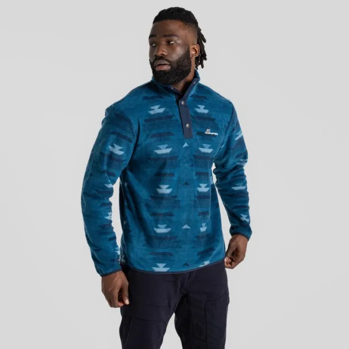 Mens Sweatshirts Craghoppers Dewlish Insulating Overhead Blue Navy Print