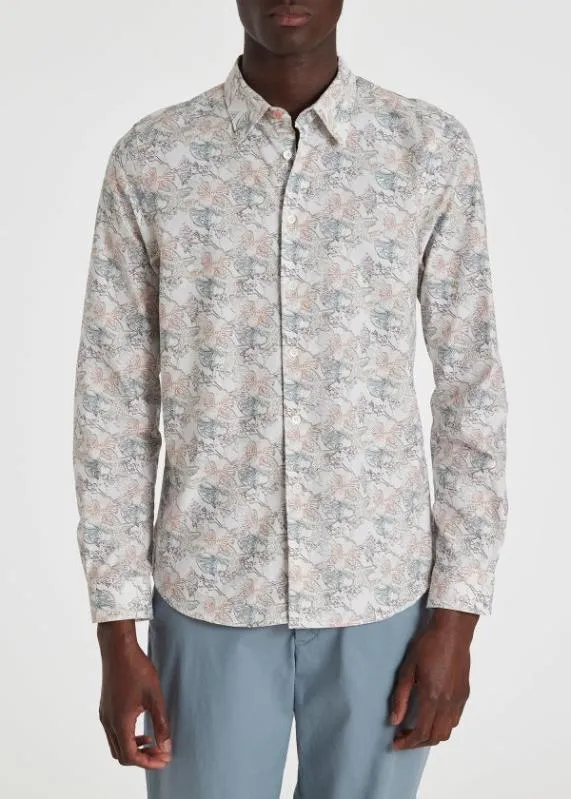 Mens TailoredFit 039Sea Tales039 LongSleeve Shirt Paul Smith Shirts Mens TailoredFit 039Sea Tales039 LongSleeve Shirt Paul Smith Shirts