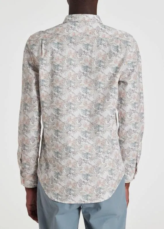 Mens TailoredFit 039Sea Tales039 LongSleeve Shirt Paul Smith Shirts Mens TailoredFit 039Sea Tales039 LongSleeve Shirt Paul Smith Shirts