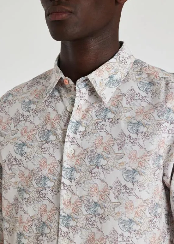 Mens TailoredFit 039Sea Tales039 LongSleeve Shirt Paul Smith Shirts Mens TailoredFit 039Sea Tales039 LongSleeve Shirt Paul Smith Shirts