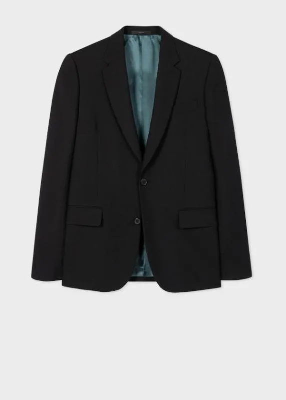 Mens TailoredFit Black Wool Jacket Paul Smith Blazers