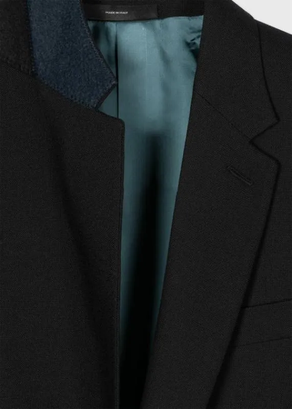 Mens TailoredFit Black Wool Jacket Paul Smith Blazers Mens TailoredFit Black Wool Jacket Paul Smith Blazers