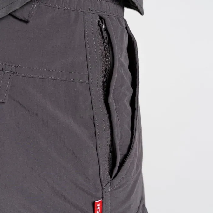 Mens Walking Trousers Craghoppers NosiLife Convertible II Trousers Black Pepper Mens Walking Trousers Craghoppers NosiLife Convertible II Trousers Black Pepper