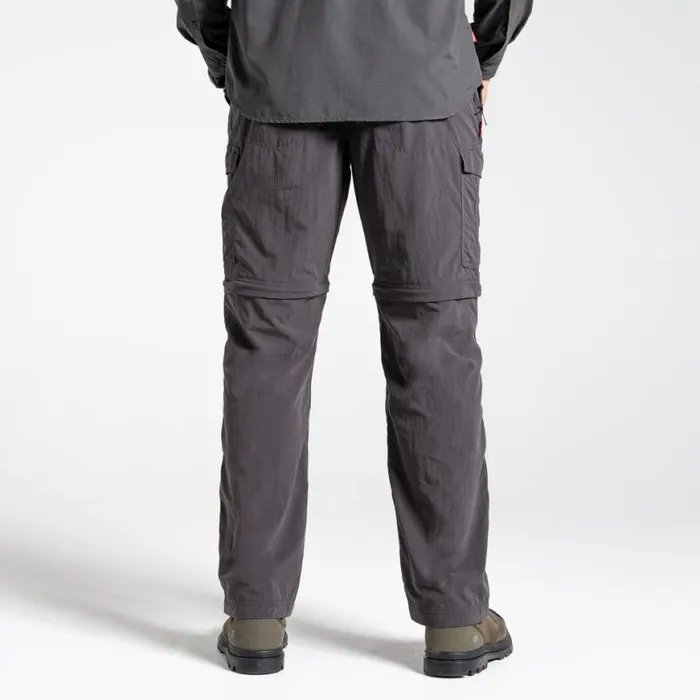 Mens Walking Trousers Craghoppers NosiLife Convertible II Trousers Black Pepper Mens Walking Trousers Craghoppers NosiLife Convertible II Trousers Black Pepper