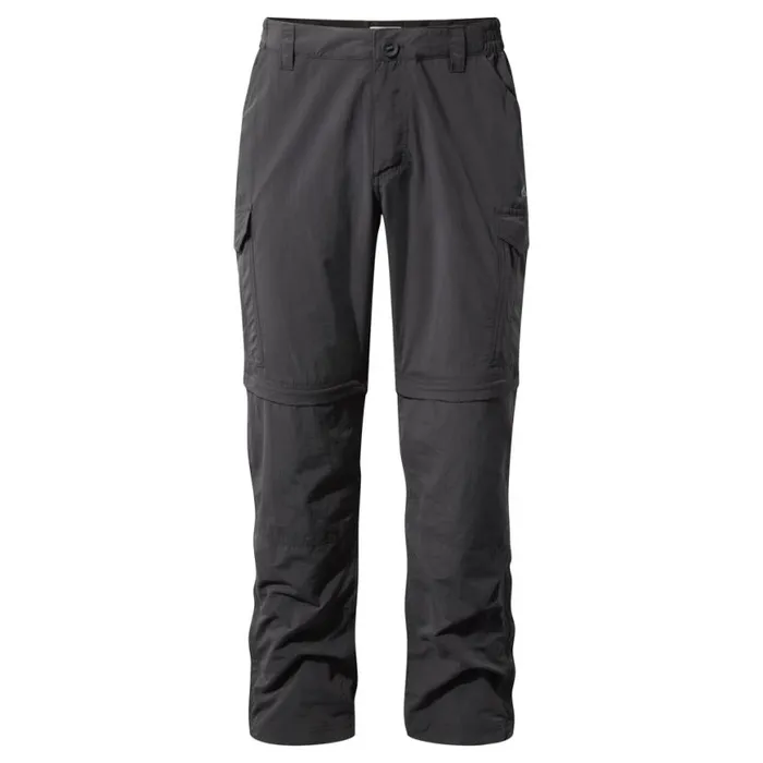 Mens Walking Trousers Craghoppers NosiLife Convertible II Trousers Black Pepper Mens Walking Trousers Craghoppers NosiLife Convertible II Trousers Black Pepper
