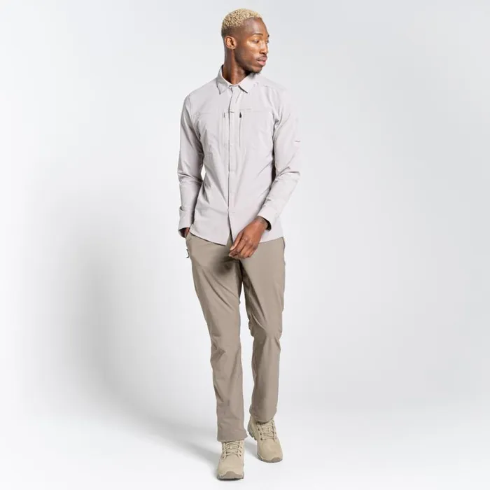 Mens Walking Trousers Craghoppers NosiLife Pro II Trousers Pebble Mens Walking Trousers Craghoppers NosiLife Pro II Trousers Pebble