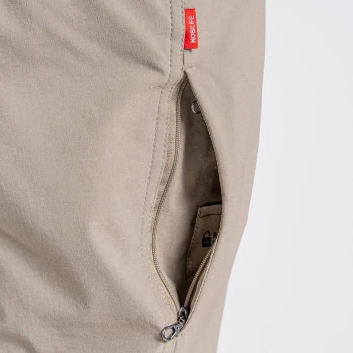 Mens Walking Trousers Craghoppers NosiLife Pro II Trousers Pebble Mens Walking Trousers Craghoppers NosiLife Pro II Trousers Pebble