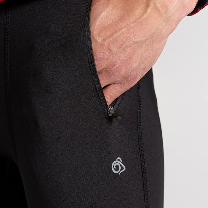 Mens Walking Trousers Craghoppers Thermo Leggings Black Mens Walking Trousers Craghoppers Thermo Leggings Black
