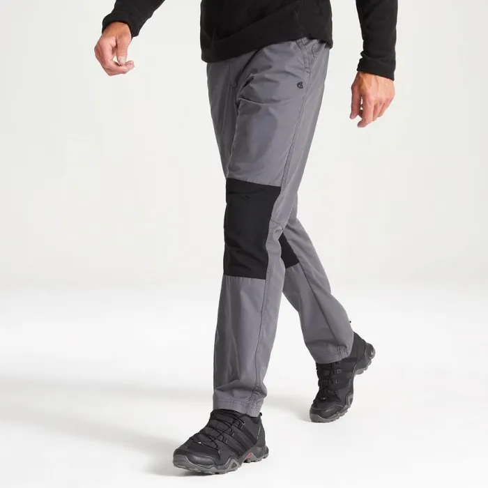 Mens Walking Trousers Craghoppers Verve Trousers Elephant Black