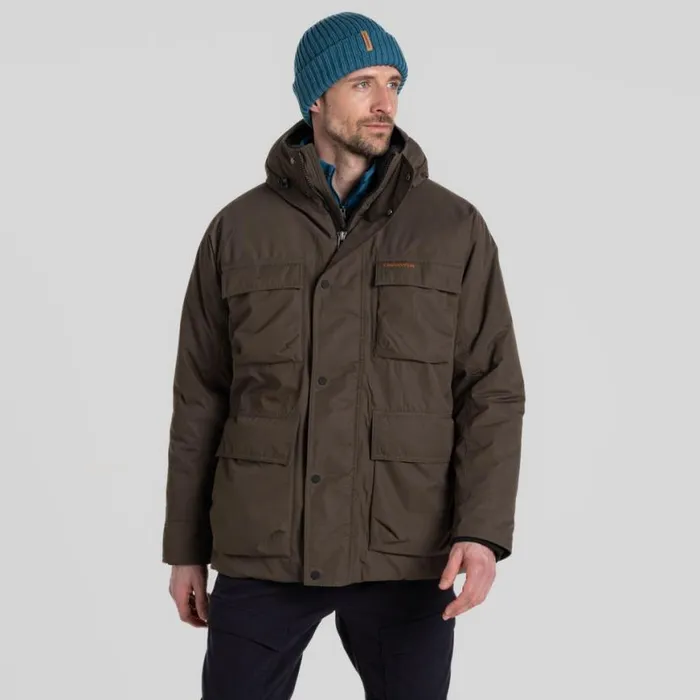 Mens Waterproof Jackets Craghoppers National Trust Hamps Waterproof Jacket Woodland Green