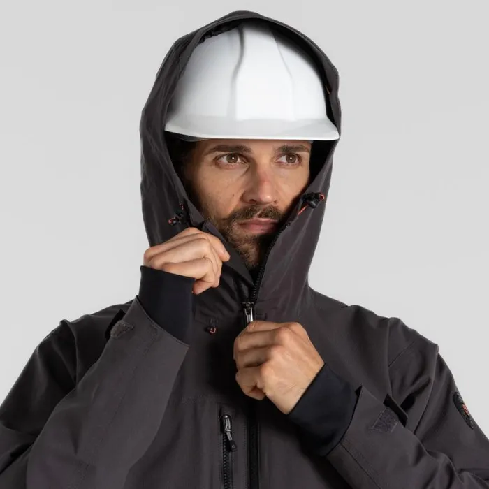 Mens Waterproof Jackets Craghoppers Richmond Stretch Workwear Jacket Carbon Grey Mens Waterproof Jackets Craghoppers Richmond Stretch Workwear Jacket Carbon Grey