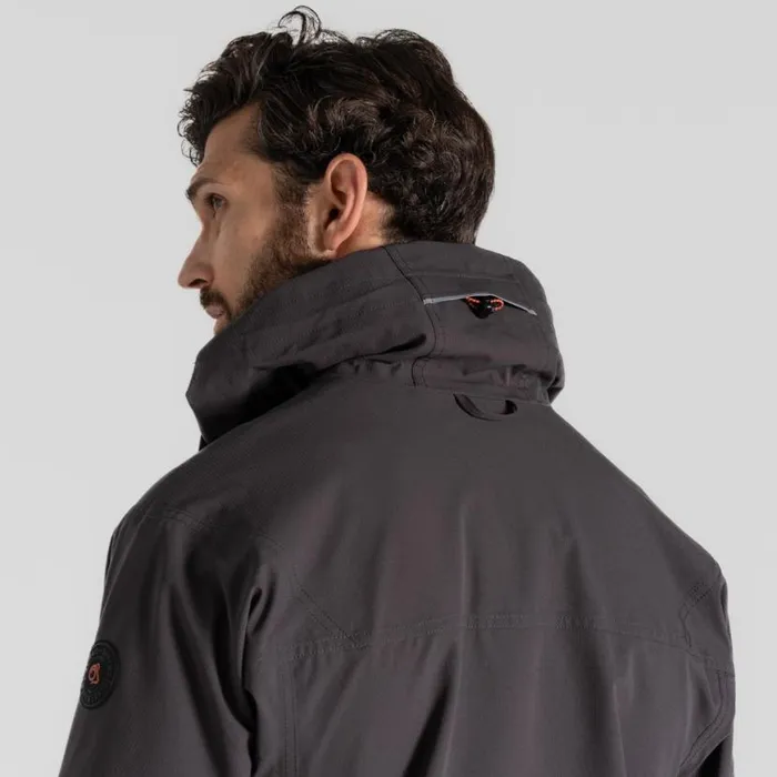 Mens Waterproof Jackets Craghoppers Richmond Stretch Workwear Jacket Carbon Grey Mens Waterproof Jackets Craghoppers Richmond Stretch Workwear Jacket Carbon Grey